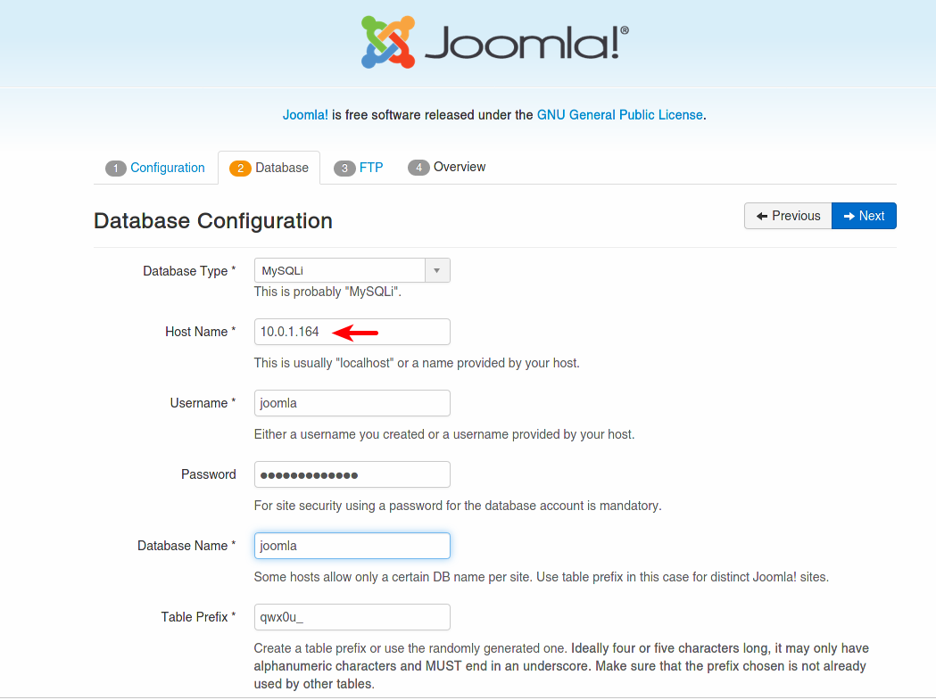 Deploying Joomla! on OCI and MDS